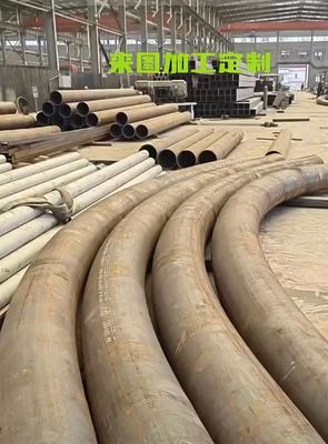 لوله فولادی 2''-8'' با دستگاه خم کن قطر بزرگ برای خم کردن مقطع فولادی به رادیان های مختلف